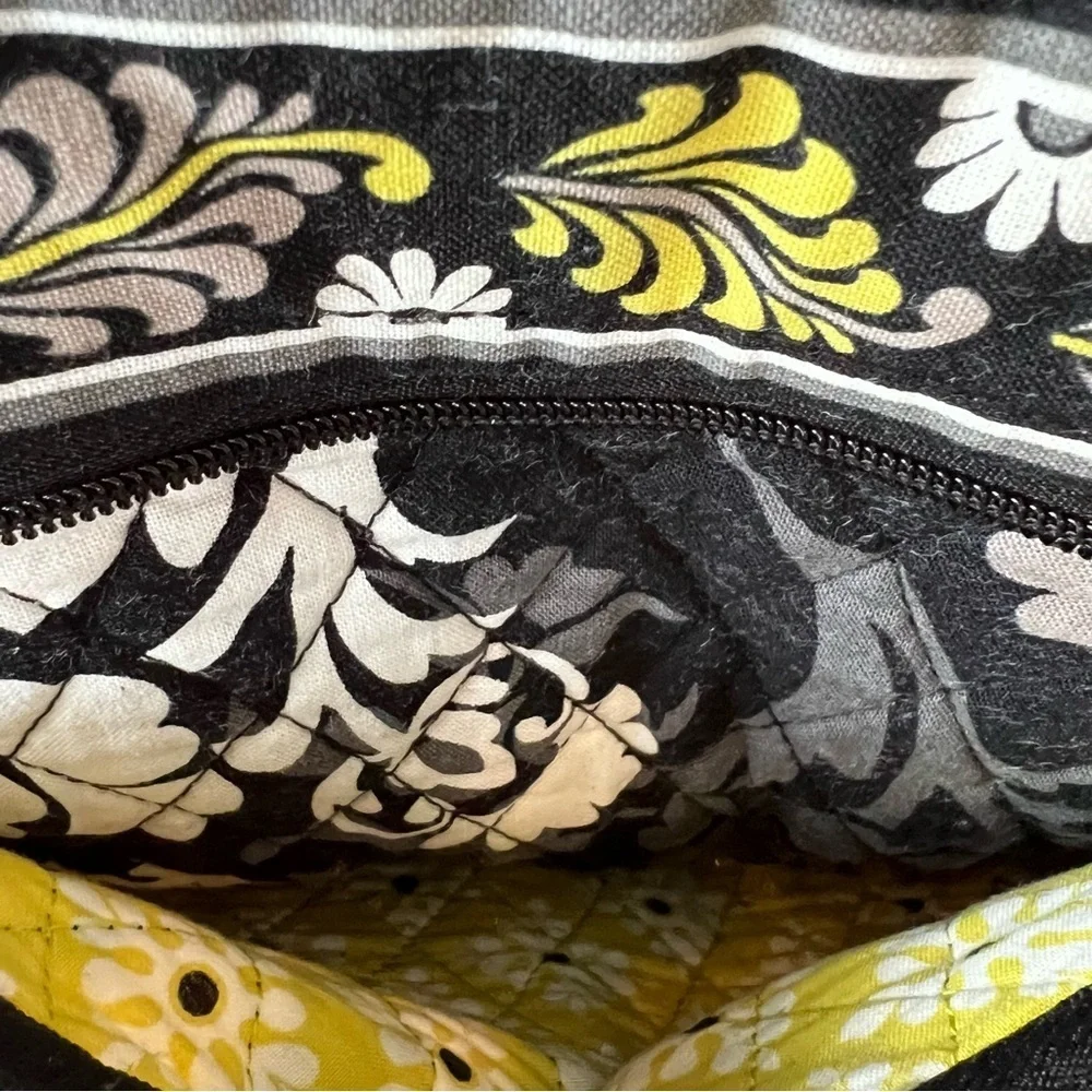 VERA BRADLEY Baroque 2010 Stroll Around Baby Diaper Bag Tote Black Yellow Y2K